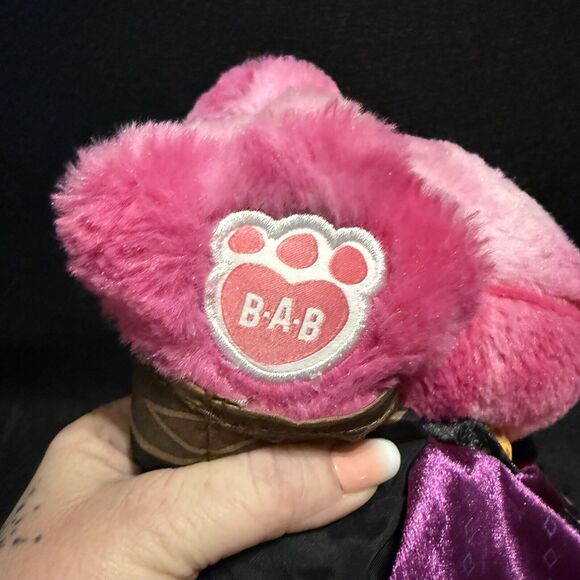 Build A Bear Frog Pink TOADally Tie Dye Size 16" Wearing Frozen II Anna Clothes - Picture 8 of 9